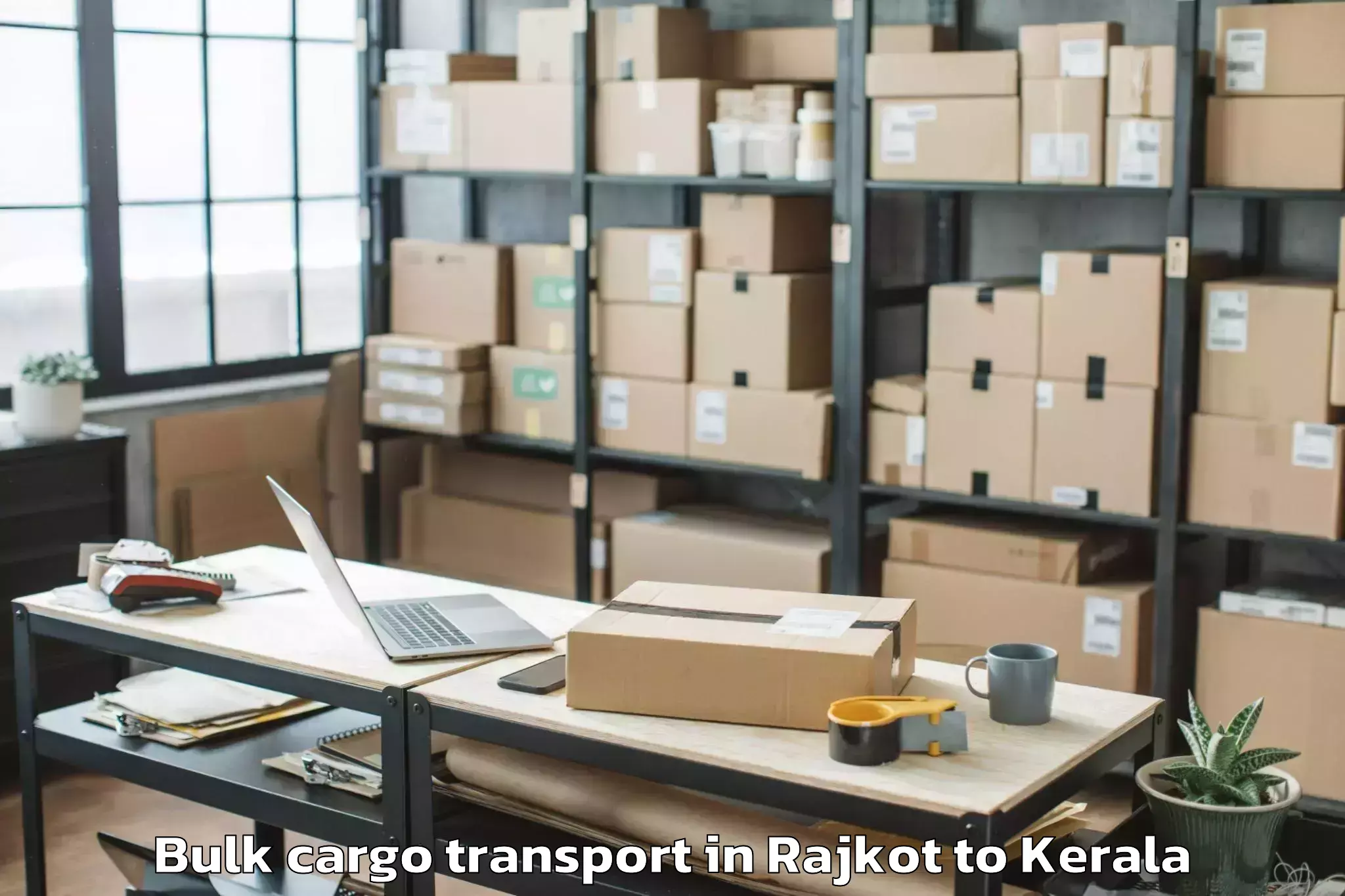 Easy Rajkot to Pookode Bulk Cargo Transport Booking